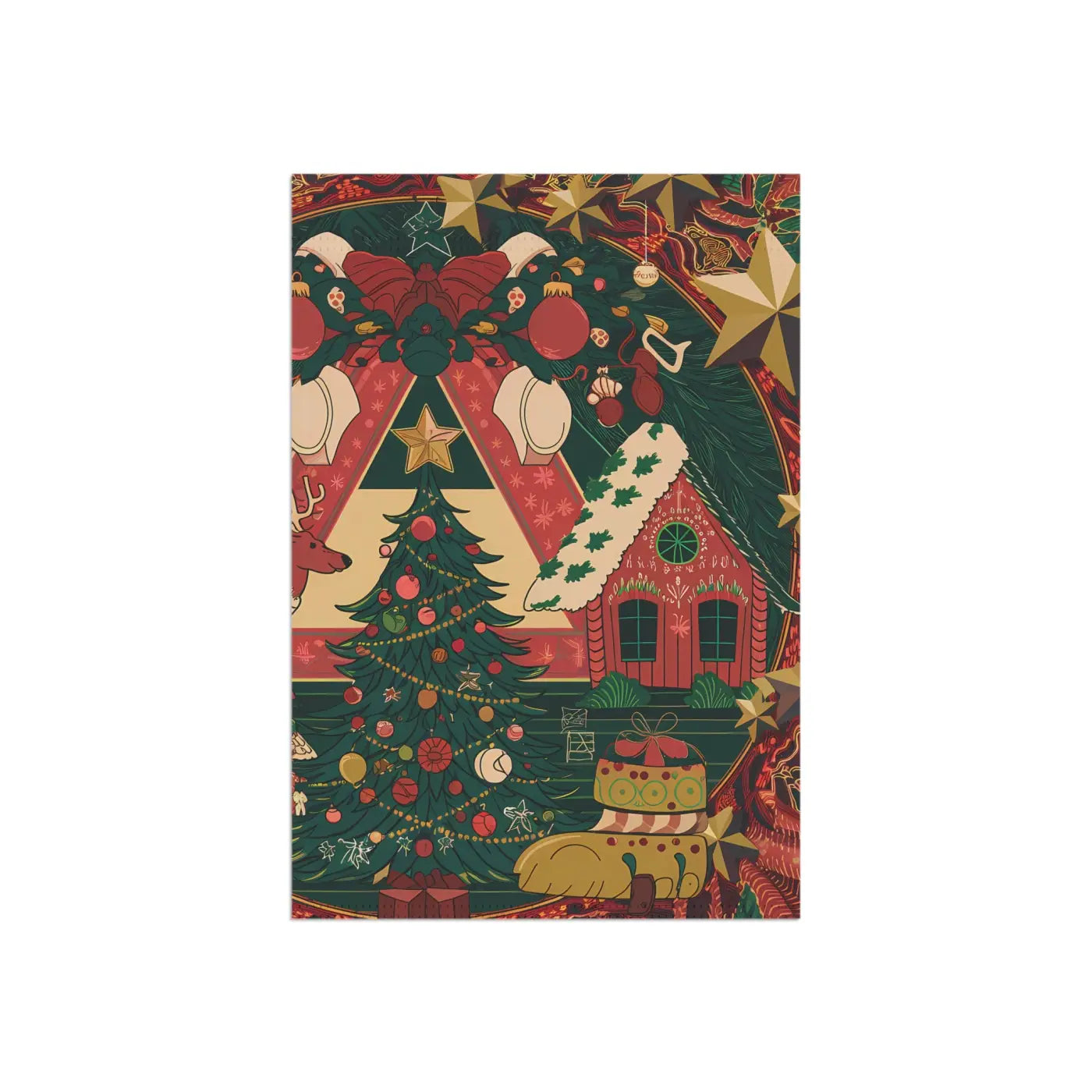 Festive Gingerbread House Banners - Magical Holiday Display - DipaliZ