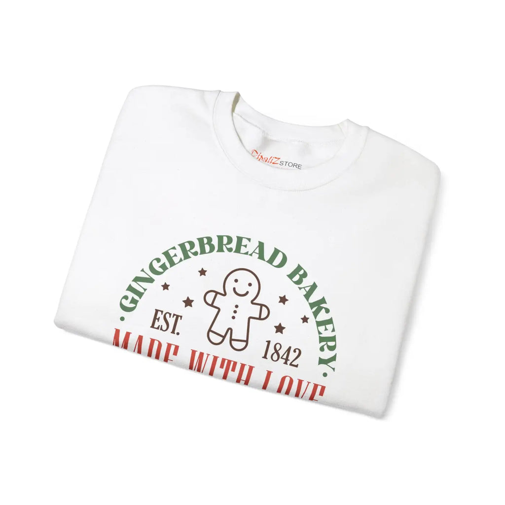 Cozy Gingerbread Bakery Sweatshirt - Women's Winter Top - DipaliZ