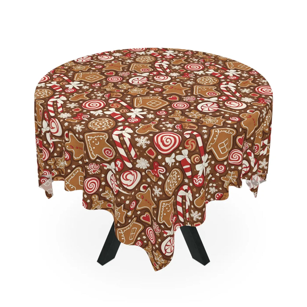 Gingerbread Houses Tablecloth - Holiday DipaliZ Style