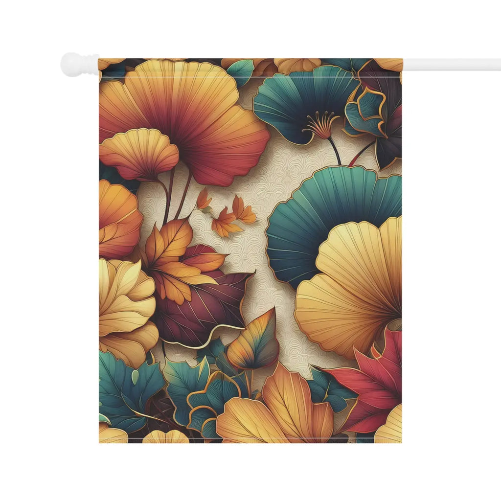 Ginkgo Leaves Banner - Autumn Poly Poplin-Canvas - DipaliZ