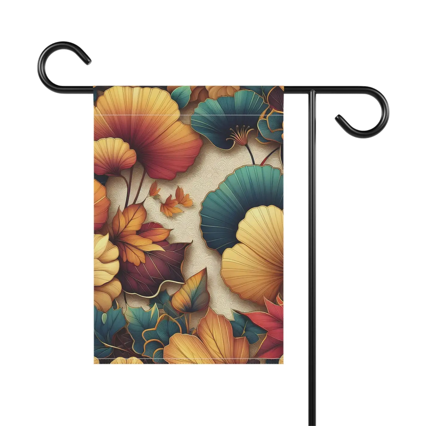 Ginkgo Leaves Banner - Autumn Poly Poplin-Canvas - DipaliZ