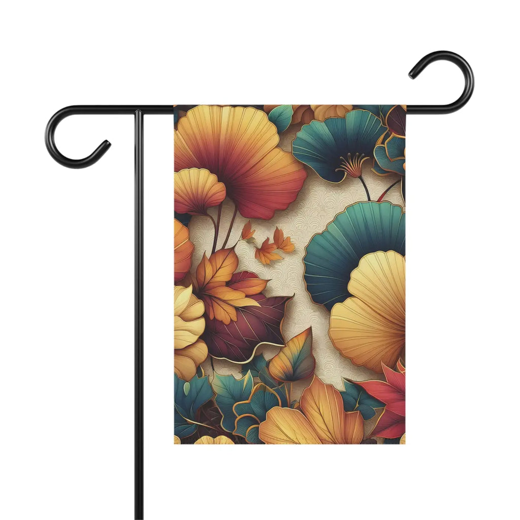 Ginkgo Leaves Banner - Autumn Poly Poplin-Canvas - DipaliZ