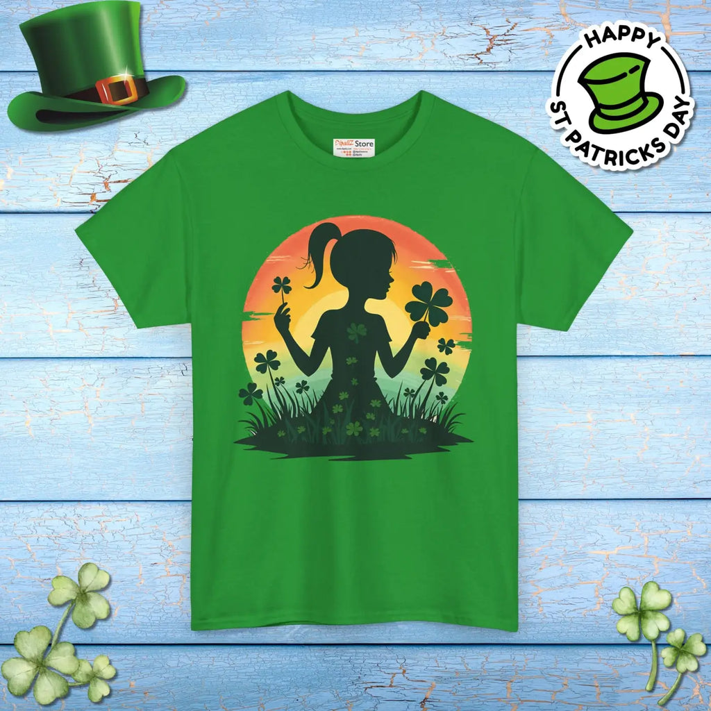 Heavy Cotton Shamrock Tee - Unmatched Comfort and Style - DipaliZ