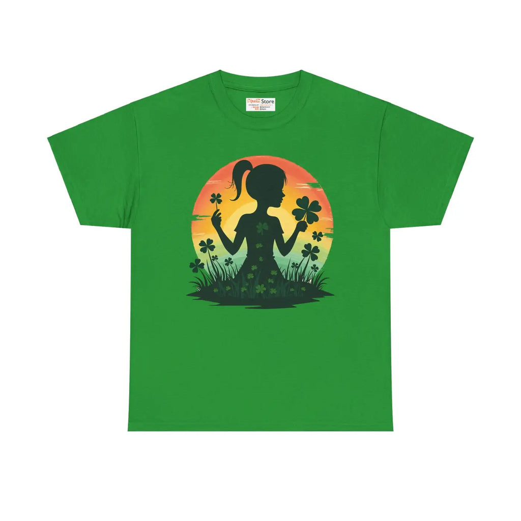 Heavy Cotton Shamrock Tee - Unmatched Comfort and Style - DipaliZ