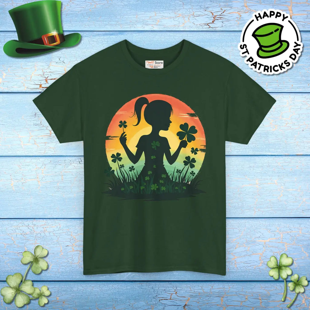 Heavy Cotton Shamrock Tee - Unmatched Comfort and Style - DipaliZ