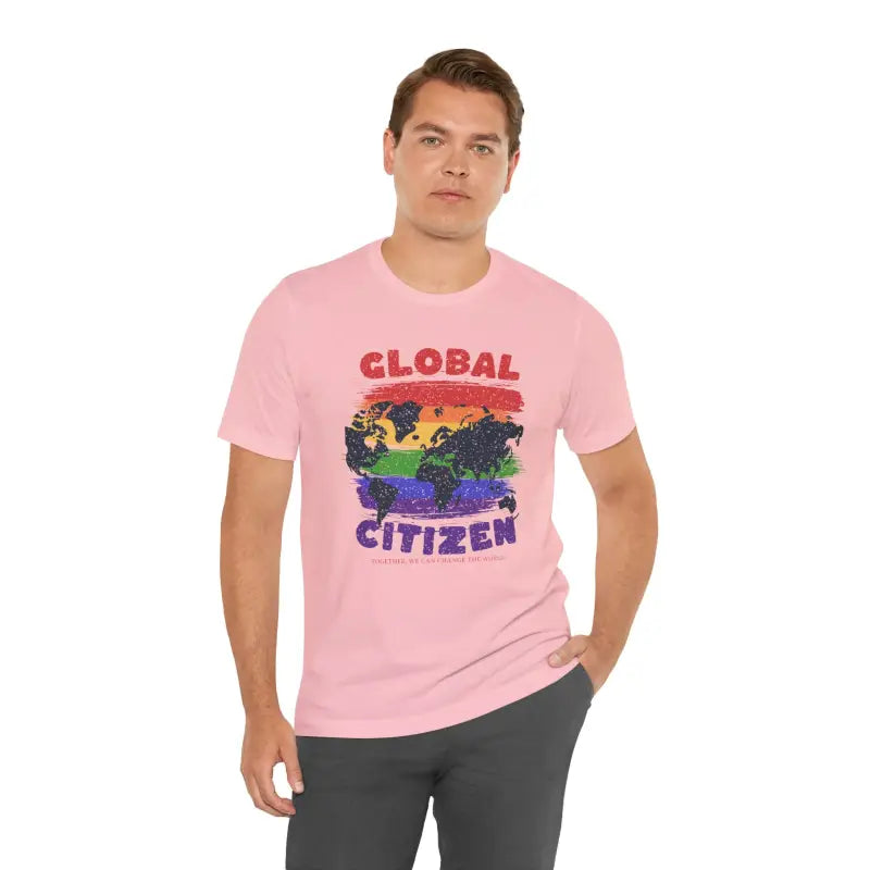 Global Citizen Unisex Tee - World Map Pride Design - DipaliZ