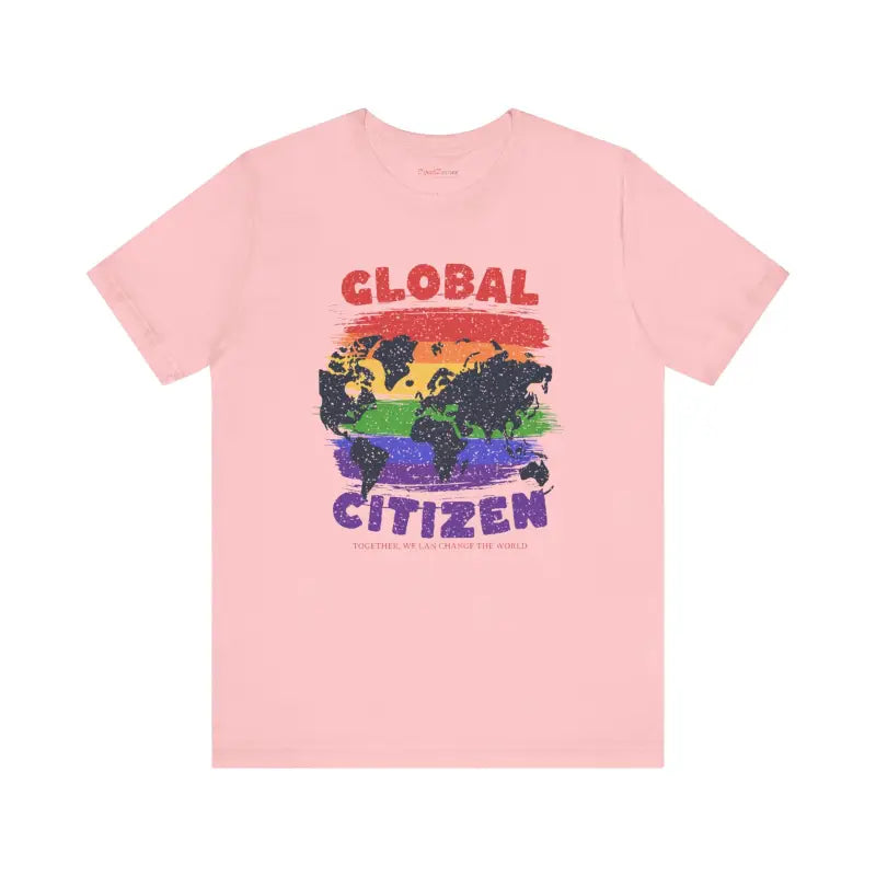 Global Citizen Unisex Tee - World Map Pride Design - DipaliZ