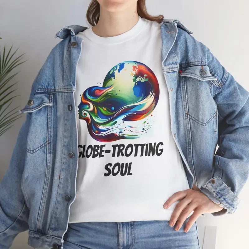Globe Trotting Soul Adventure Tee - Heavy Cotton Unisex - DipaliZ