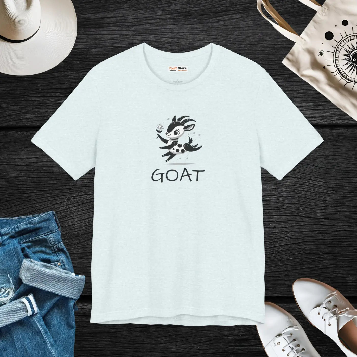 Unisex Jersey Short Sleeve Tee - Soft Cotton Goat - DipaliZ
