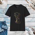 Golden Bird Tree Graphic Softstyle T Shirt - DipaliZ