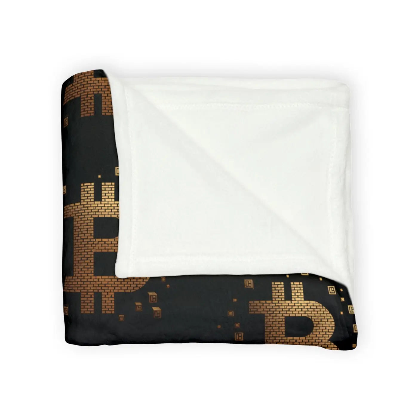 Golden Bitcoin Cryptocurrency Blanket - Cozy Comfort - DipaliZ