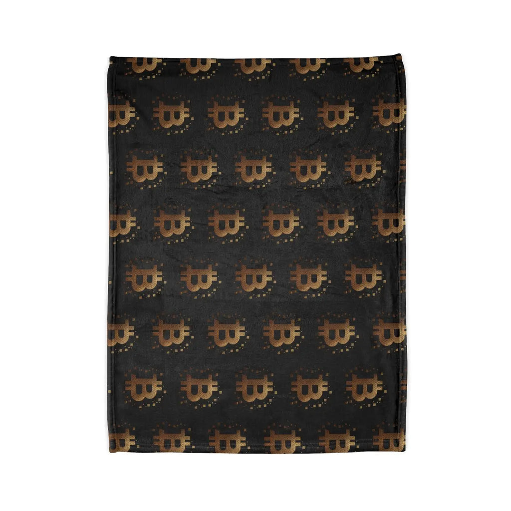Golden Bitcoin Cryptocurrency Blanket - Cozy Comfort - DipaliZ
