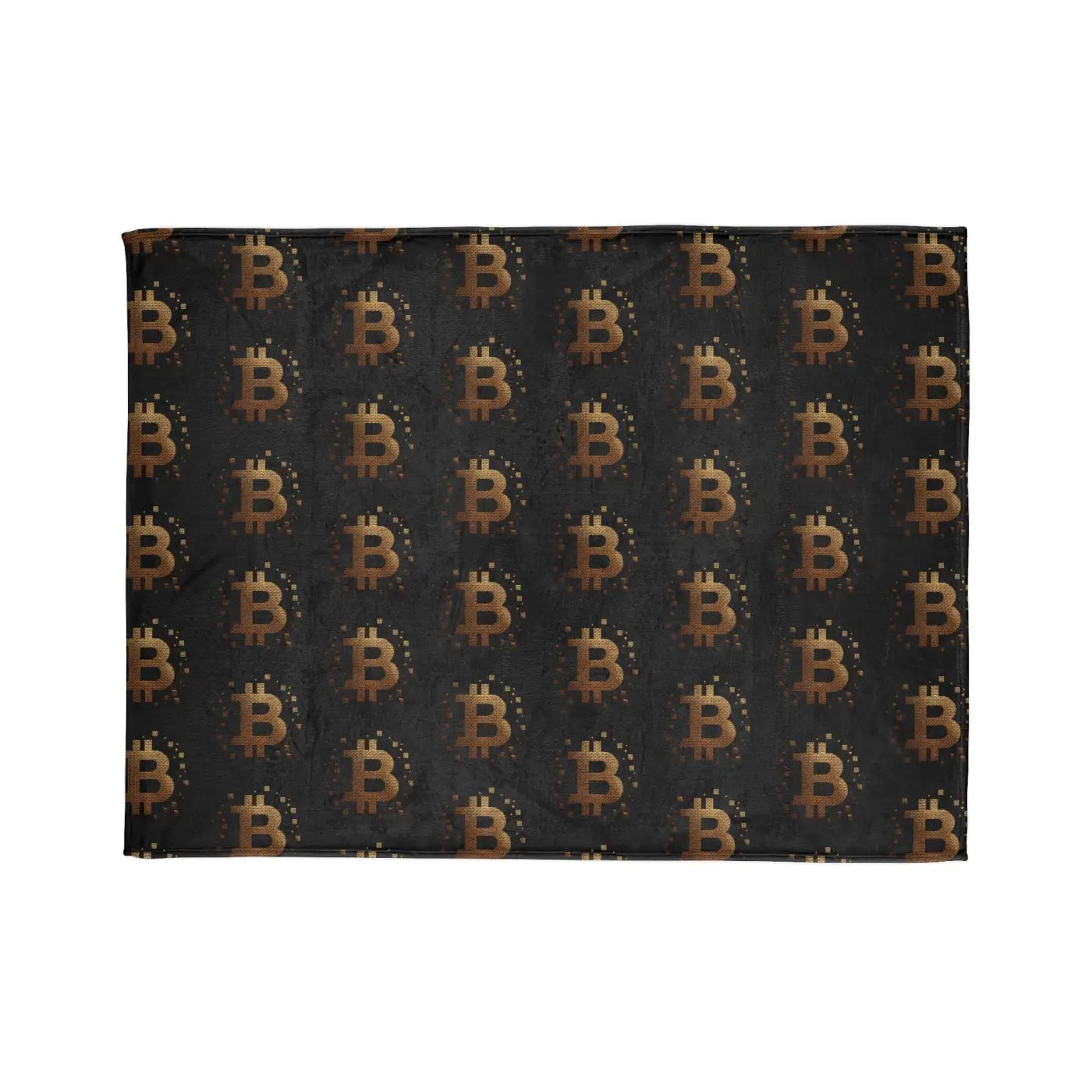 Golden Bitcoin Cryptocurrency Blanket - Cozy Comfort - DipaliZ