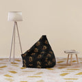 Golden Bitcoin Bean Bag Cover - Futuristic Home Decor - DipaliZ