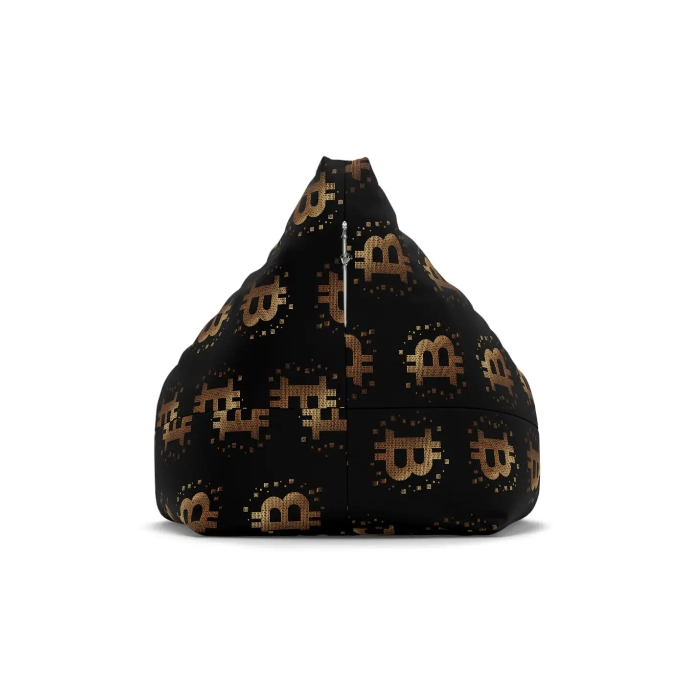 Golden Bitcoin Bean Bag Cover - Futuristic Home Decor - DipaliZ