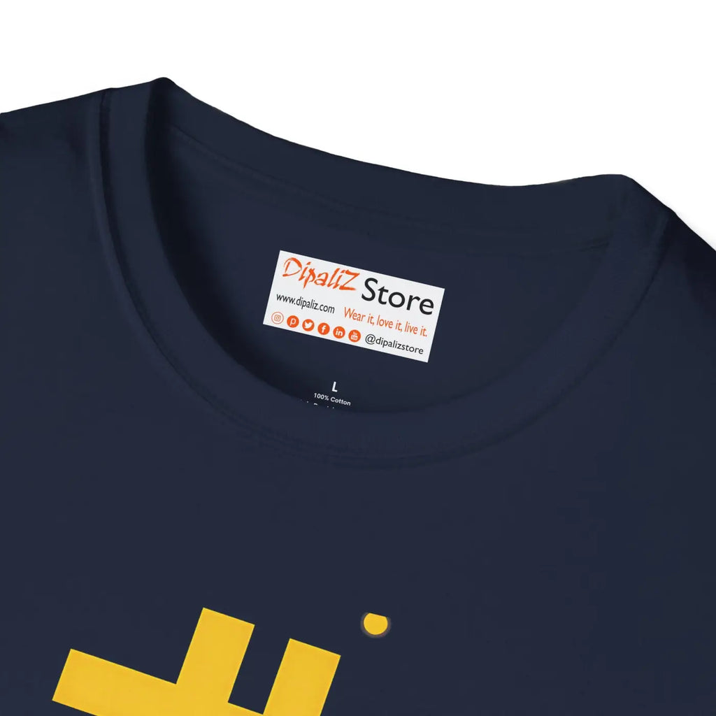 Golden Bitcoin Unisex Softstyle Tee - Chic Comfort Design - DipaliZ