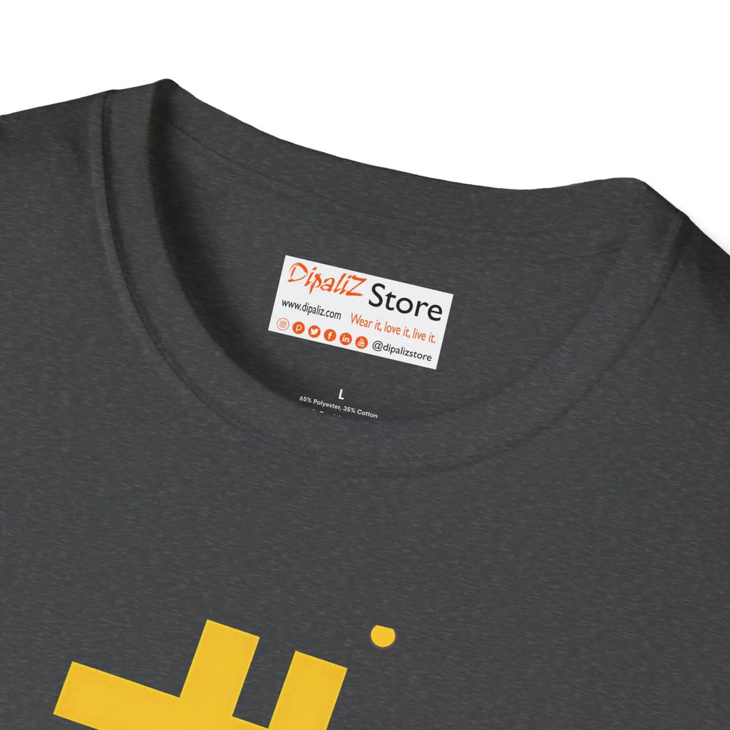 Golden Bitcoin Unisex Softstyle Tee - Chic Comfort Design - DipaliZ