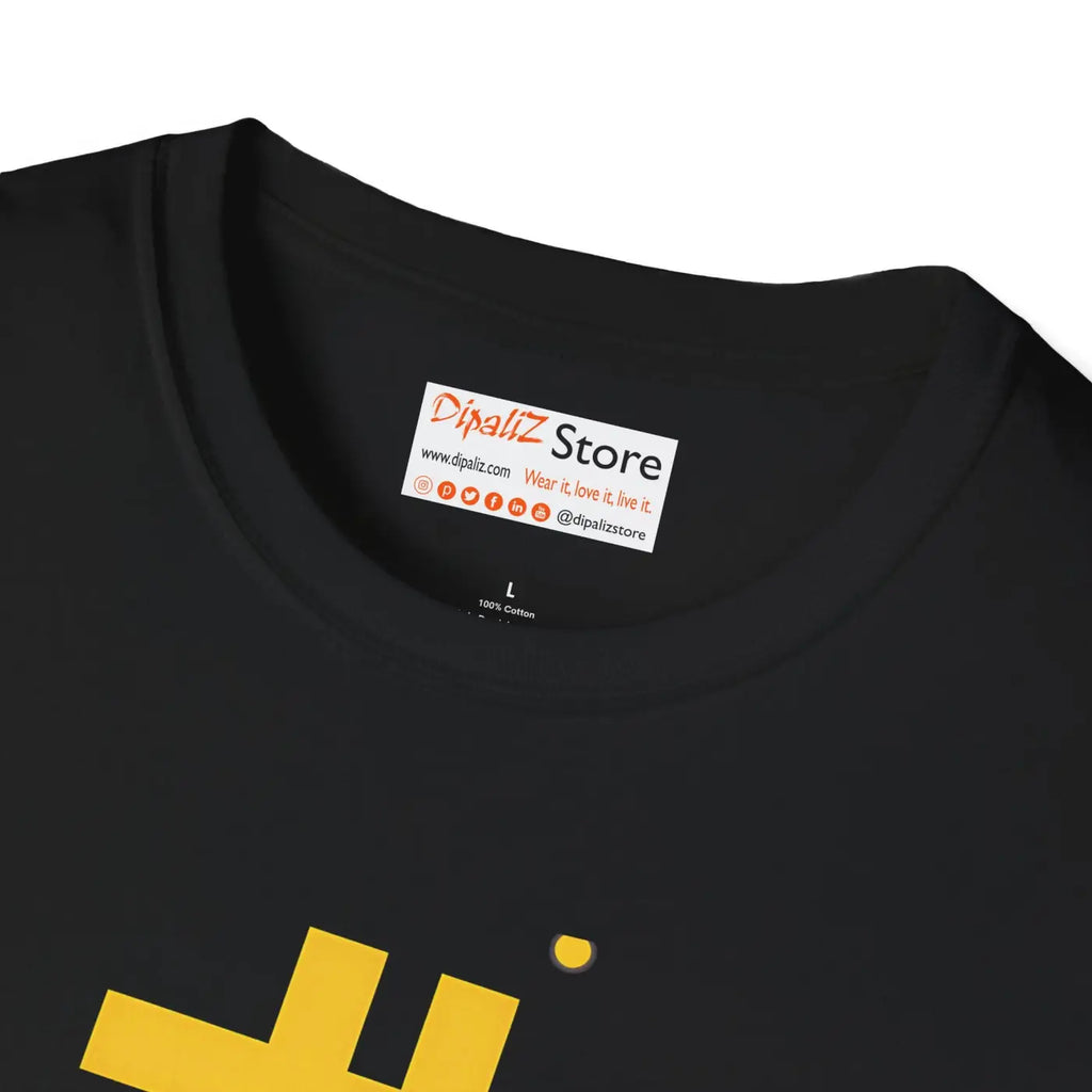 Golden Bitcoin Unisex Softstyle Tee - Chic Comfort Design - DipaliZ