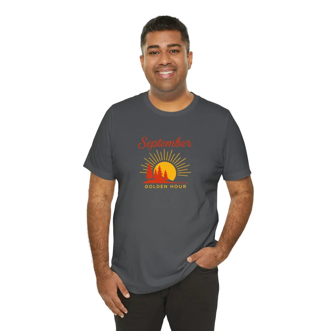Golden Hour September Tee - Ring-Spun Cotton Nature Lover Gift - DipaliZ