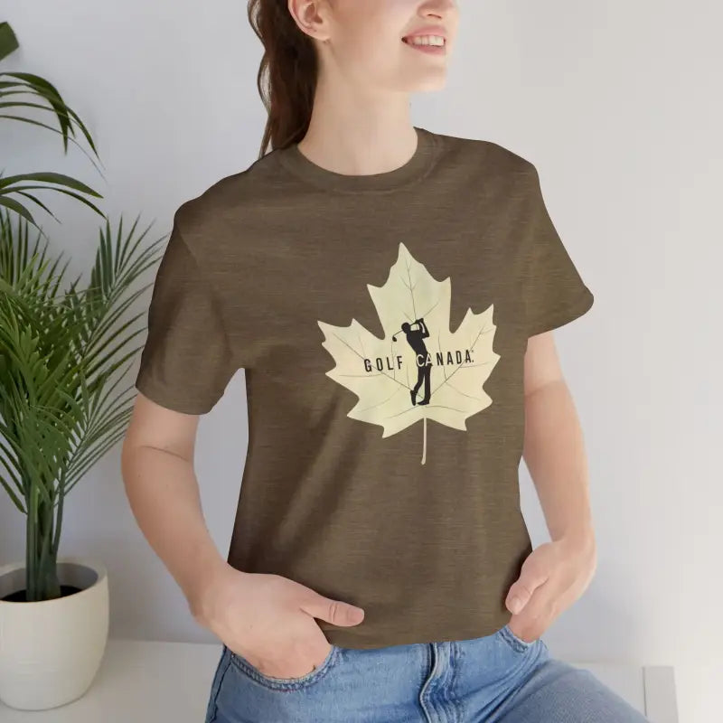 Golf Jersey Canada Maple Leaf Tee - Unisex Fit - DipaliZ