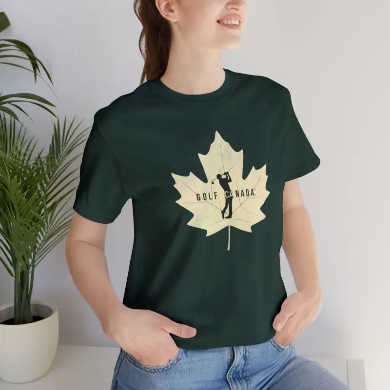 Golf Jersey Canada Maple Leaf Tee - Unisex Fit - DipaliZ