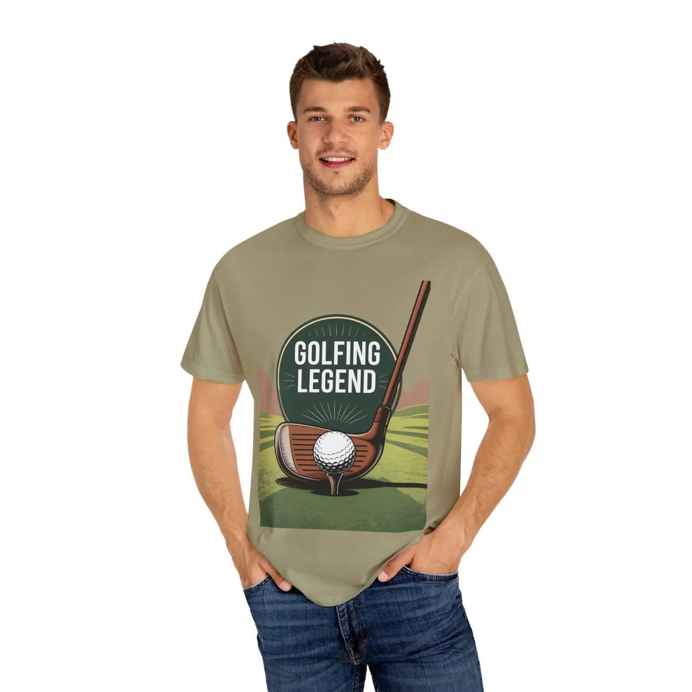 Vintage Style Tee - Unisex Golf Shirt for Golfing Legend - DipaliZ