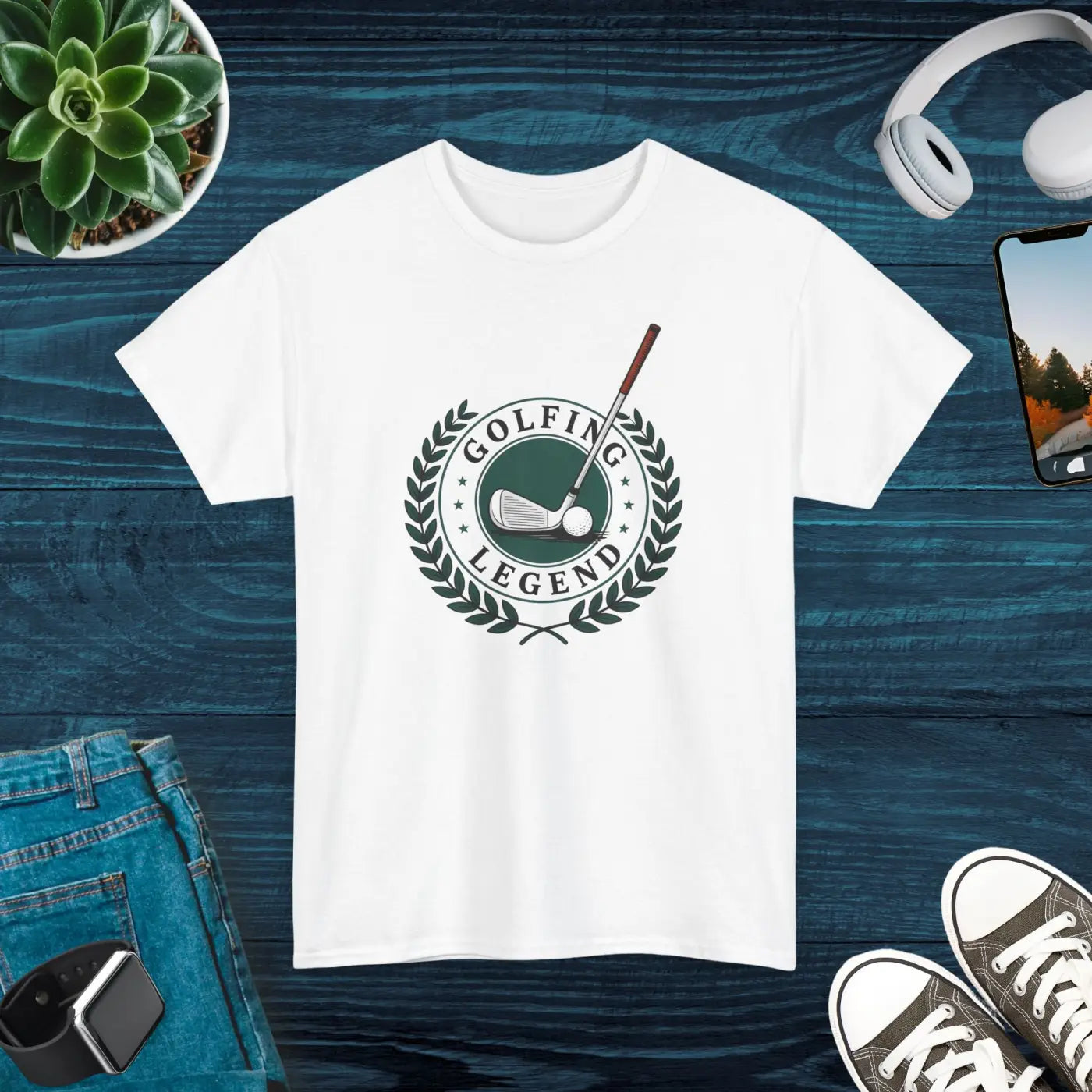 Golfing Legend Tee - Unisex Heavy Cotton Comfort - DipaliZ