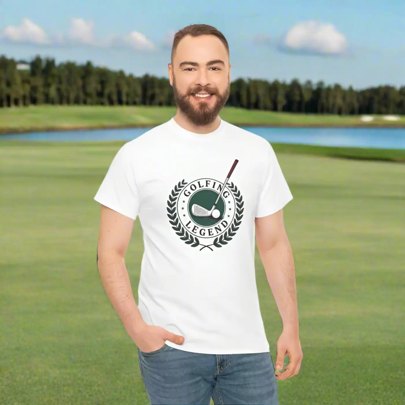 Golfing Legend Tee - Unisex Heavy Cotton Comfort - DipaliZ