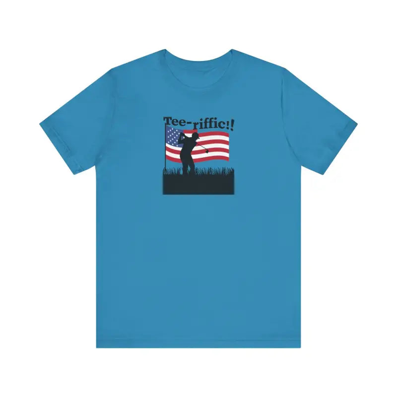 Golfing Tee Unisex Jersey Short Sleeve - 4th of July - DipaliZ