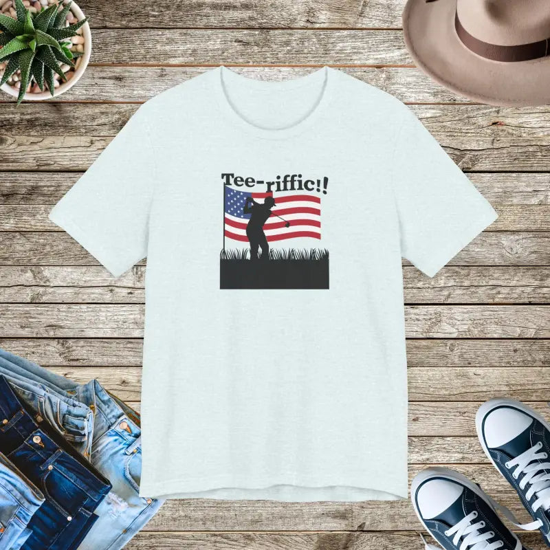Golfing Tee Unisex Jersey Short Sleeve - 4th of July - DipaliZ