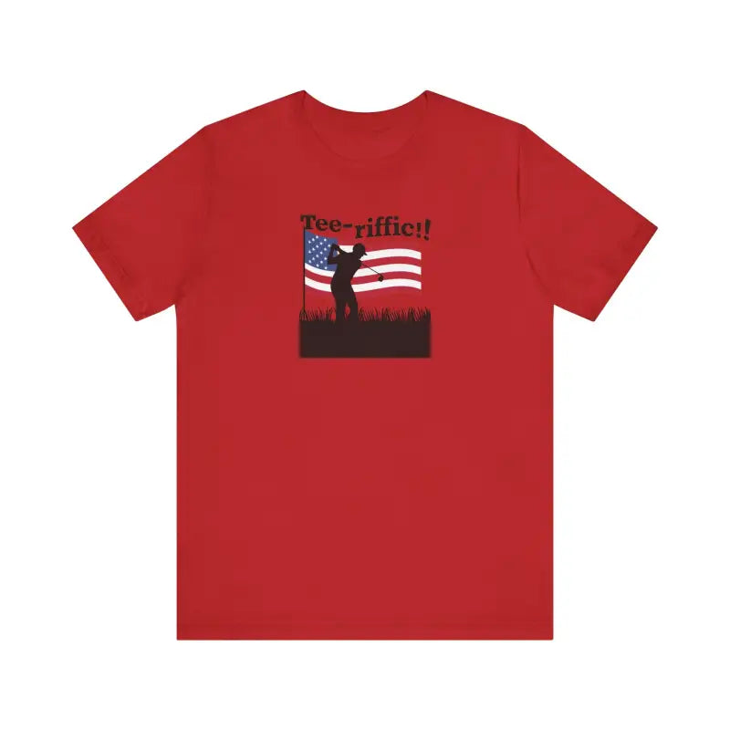 Golfing Tee Unisex Jersey Short Sleeve - 4th of July - DipaliZ