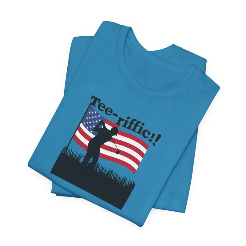 Golfing Tee Unisex Jersey Short Sleeve - 4th of July - DipaliZ