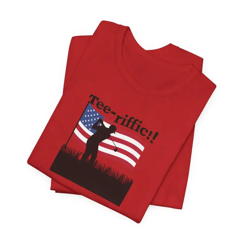 Golfing Tee Unisex Jersey Short Sleeve - 4th of July - DipaliZ
