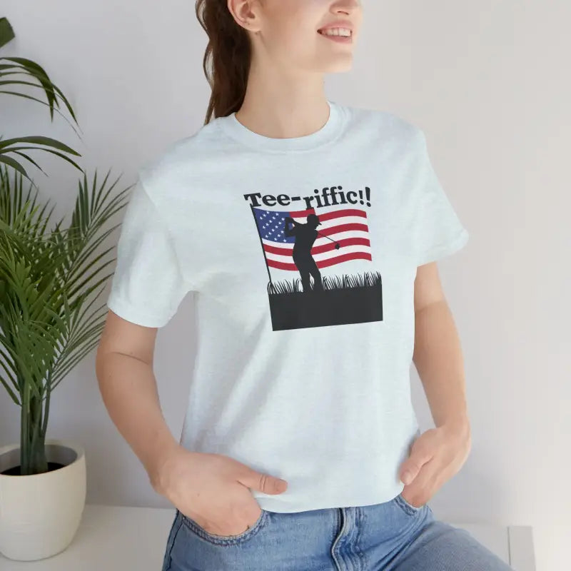 Golfing Tee Unisex Jersey Short Sleeve - 4th of July - DipaliZ
