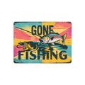 Vintage Fishing Metal Art Sign - 3mm White Aluminum - DipaliZ