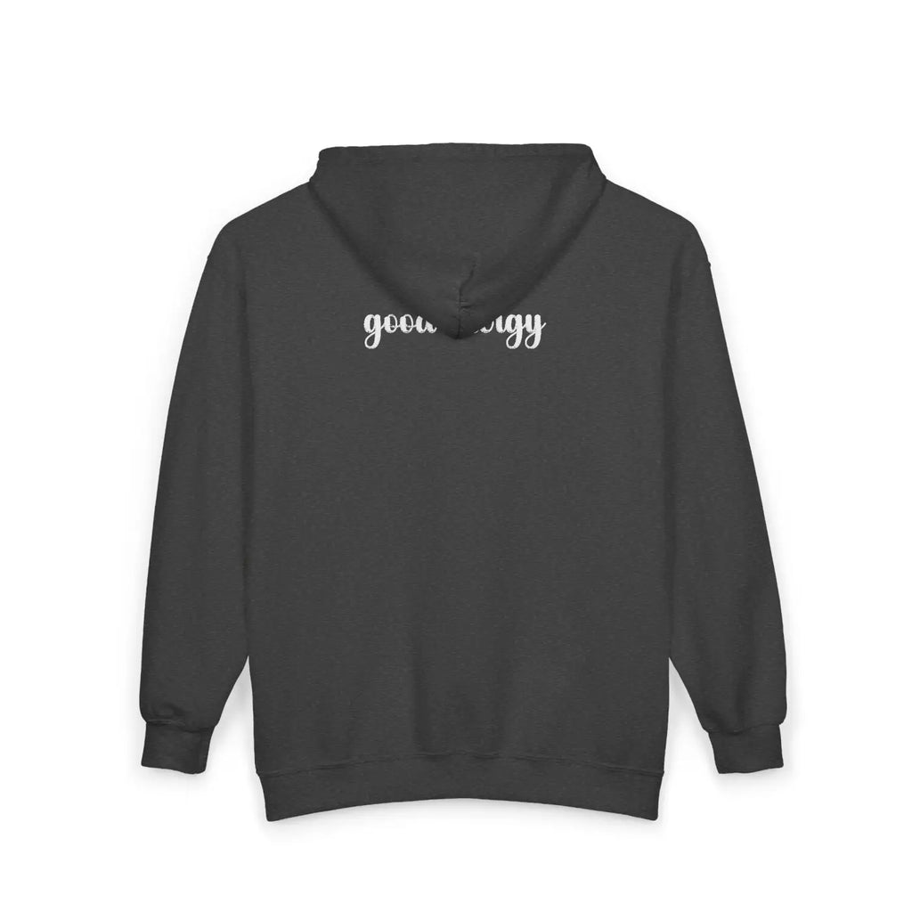 Good Energy Hoodie - Embroidered Minimal Positive Vibes - DipaliZ