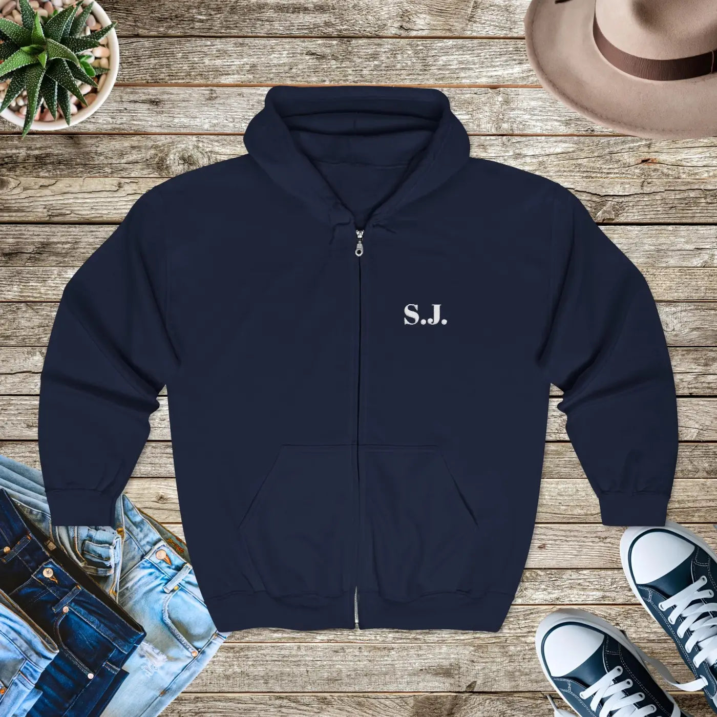 Good Energy Hoodie - Embroidered Minimal Positive Vibes - DipaliZ