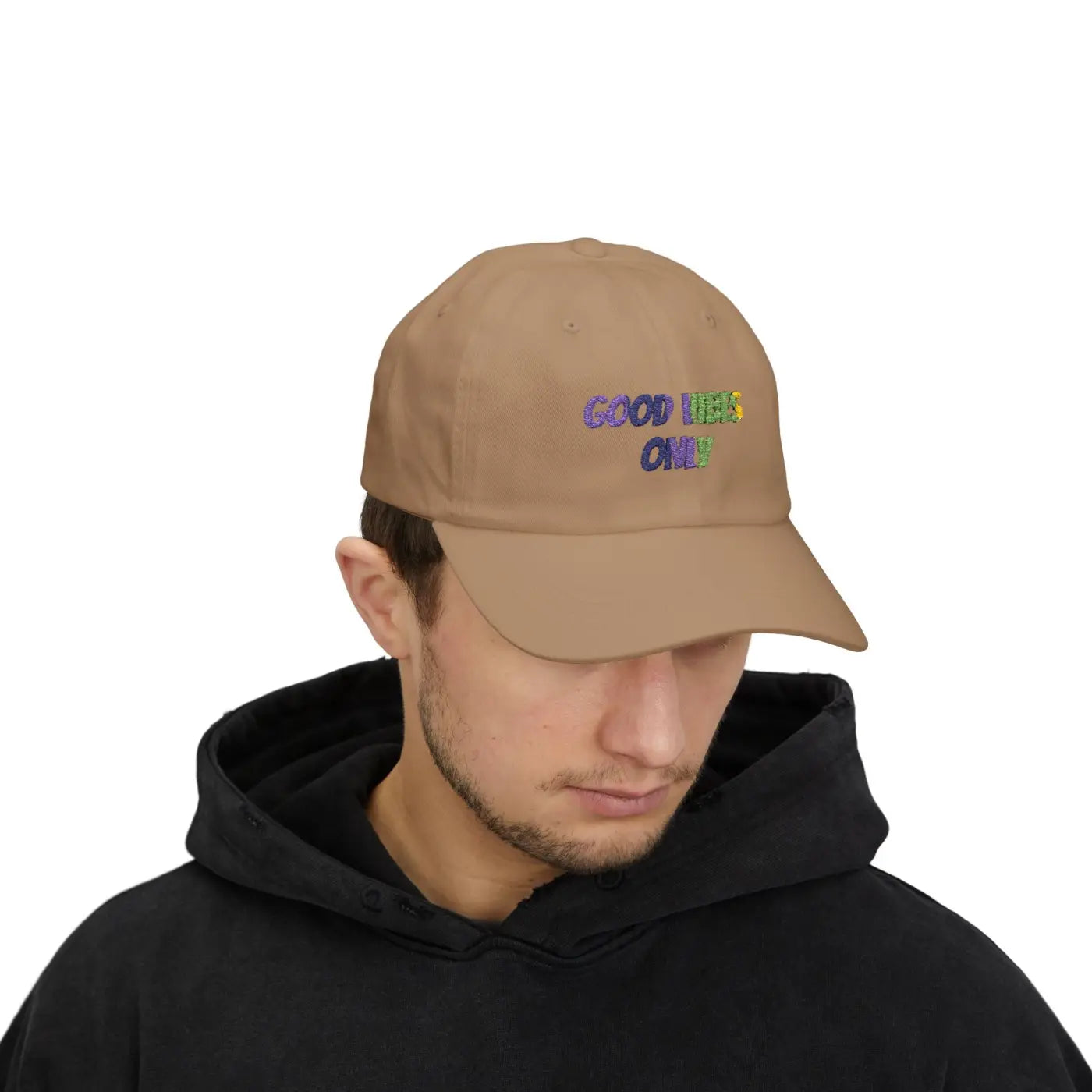 Good Vibes Dad Cap - Effortless Style Classic White - DipaliZ