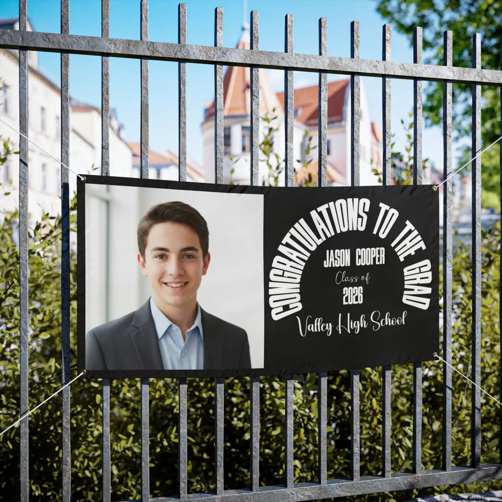 Custom Graduation Photo Vinyl Banner - Printed Graphics - DipaliZ