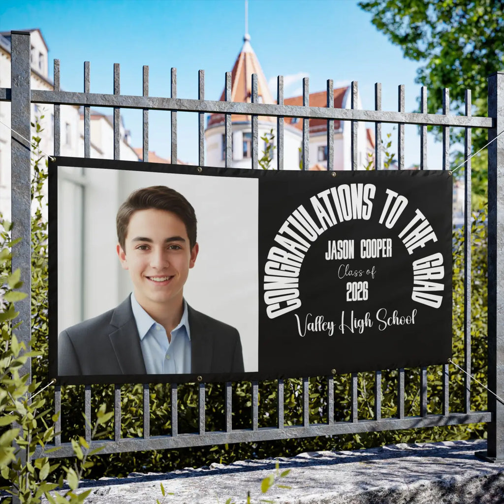 Custom Graduation Photo Vinyl Banner - Printed Graphics - DipaliZ