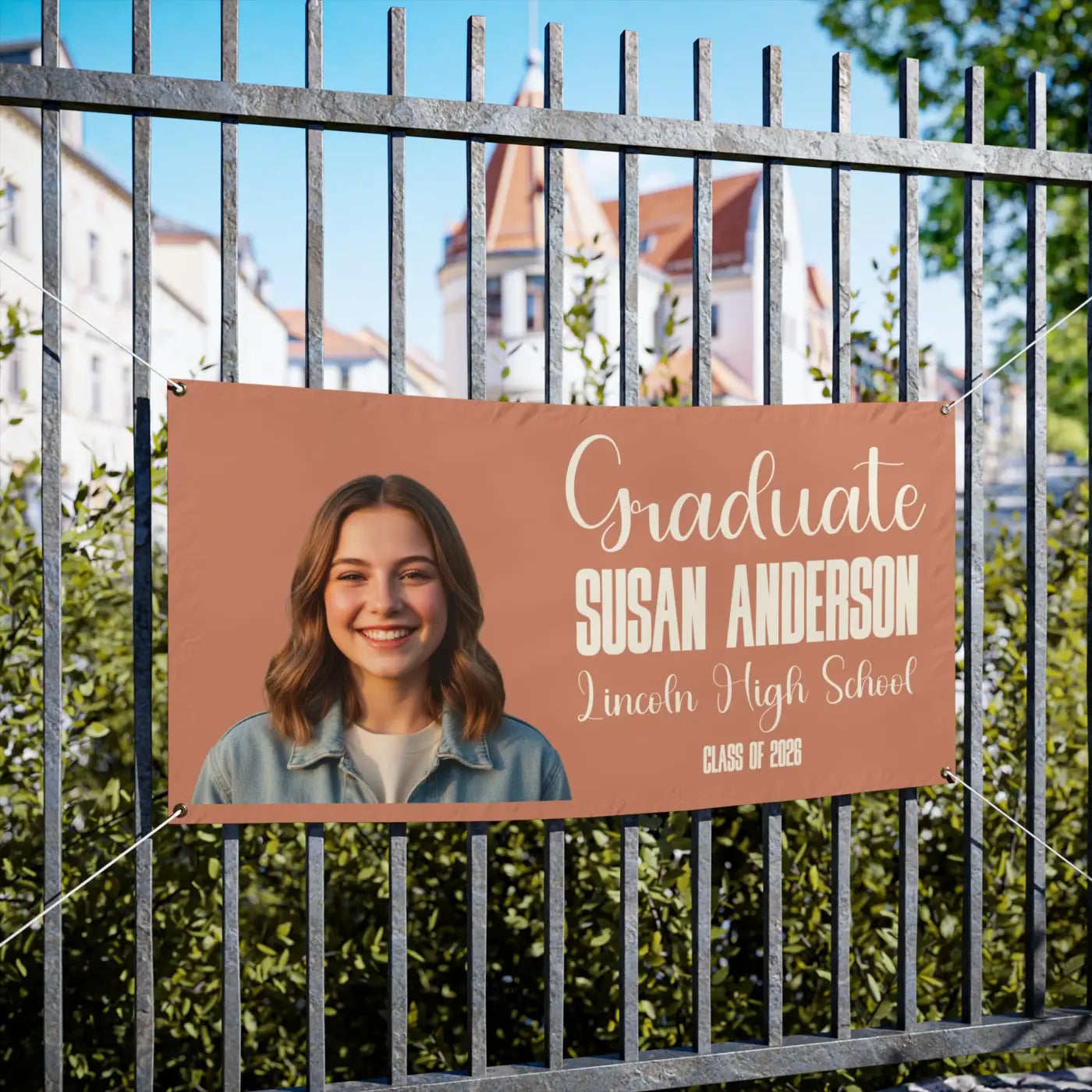 Custom Graduation Photo Vinyl Banner - Celebrate Big - DipaliZ