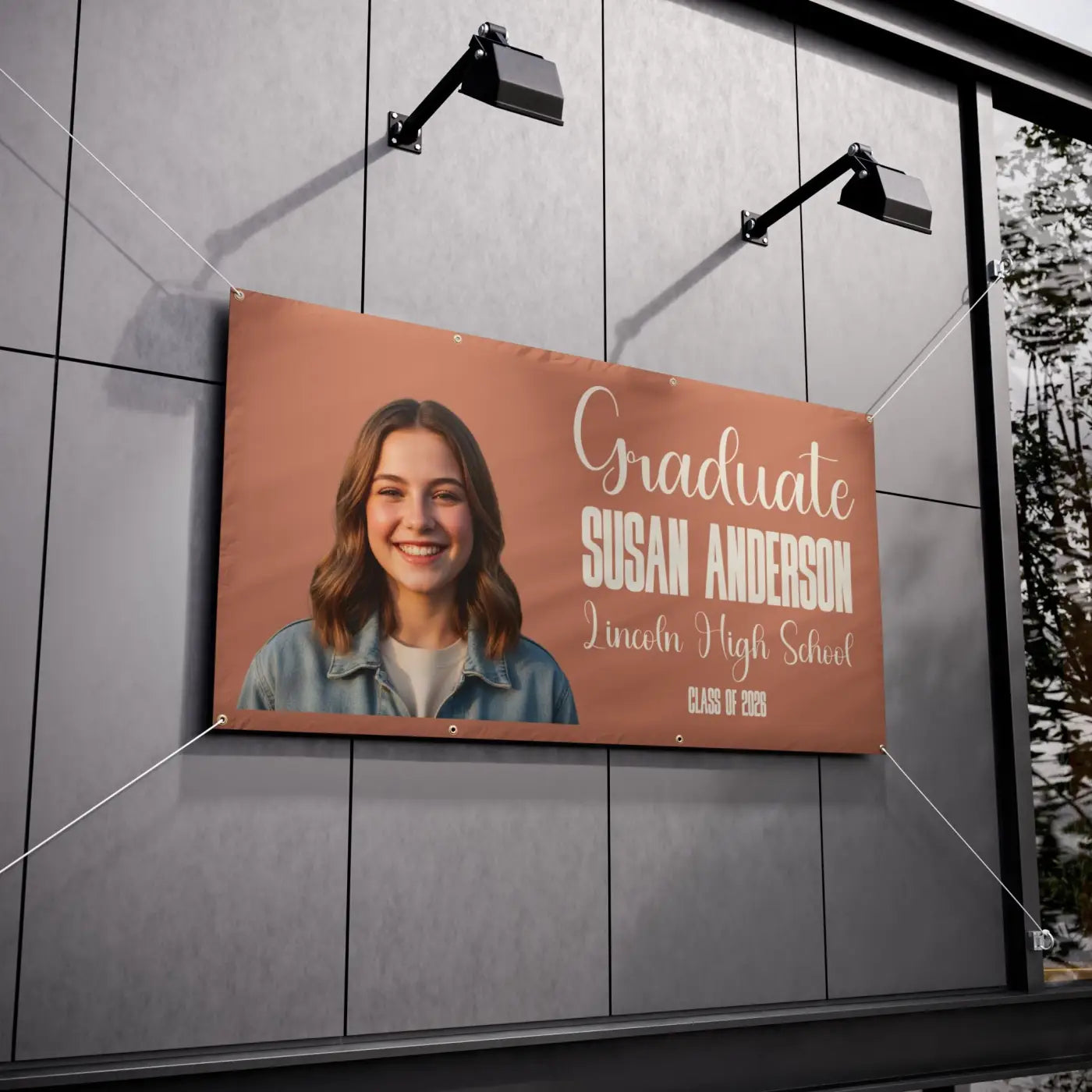 Custom Graduation Photo Vinyl Banner - Celebrate Big - DipaliZ