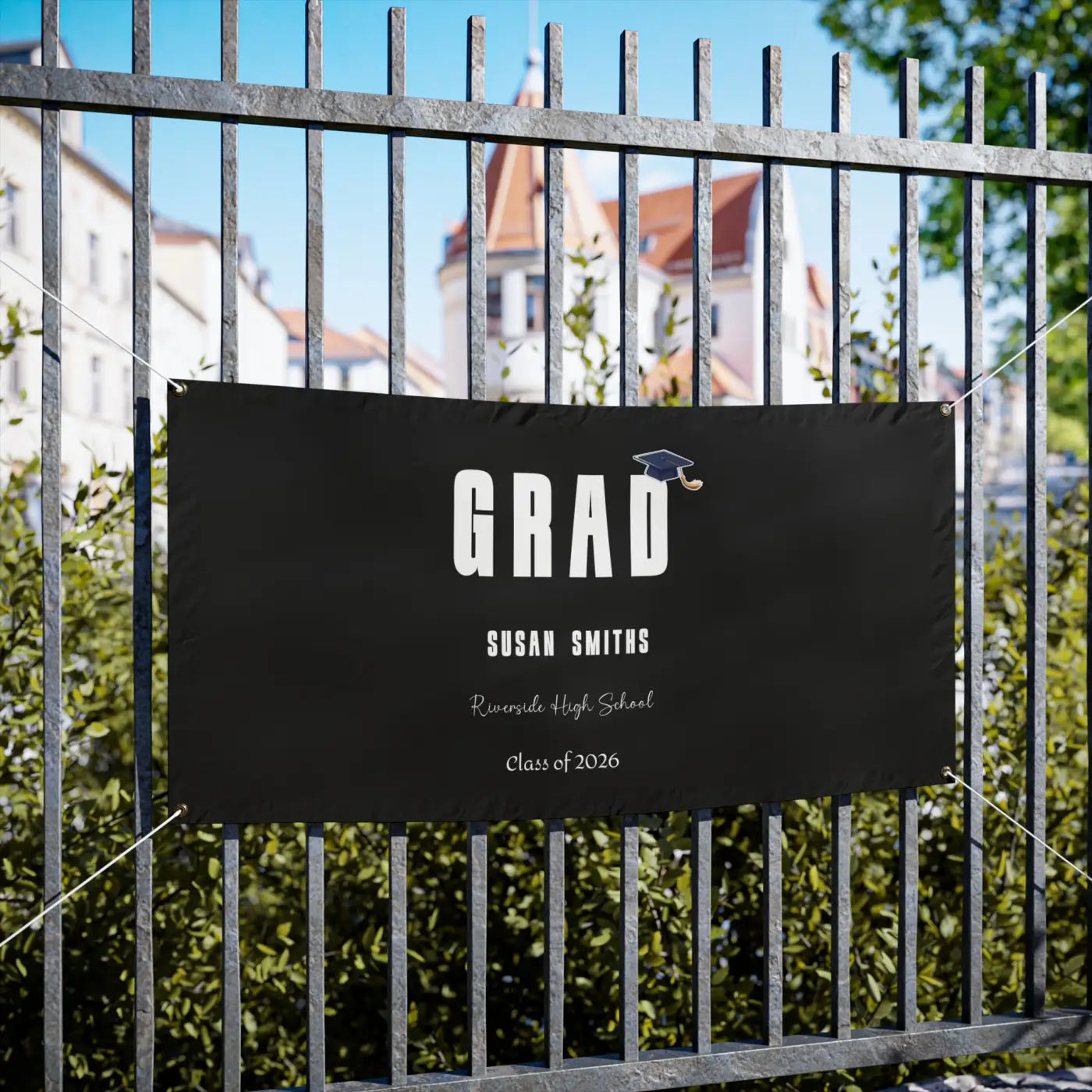 Custom Graduation Vinyl Banner - Grad Party Yard Sign - DipaliZ