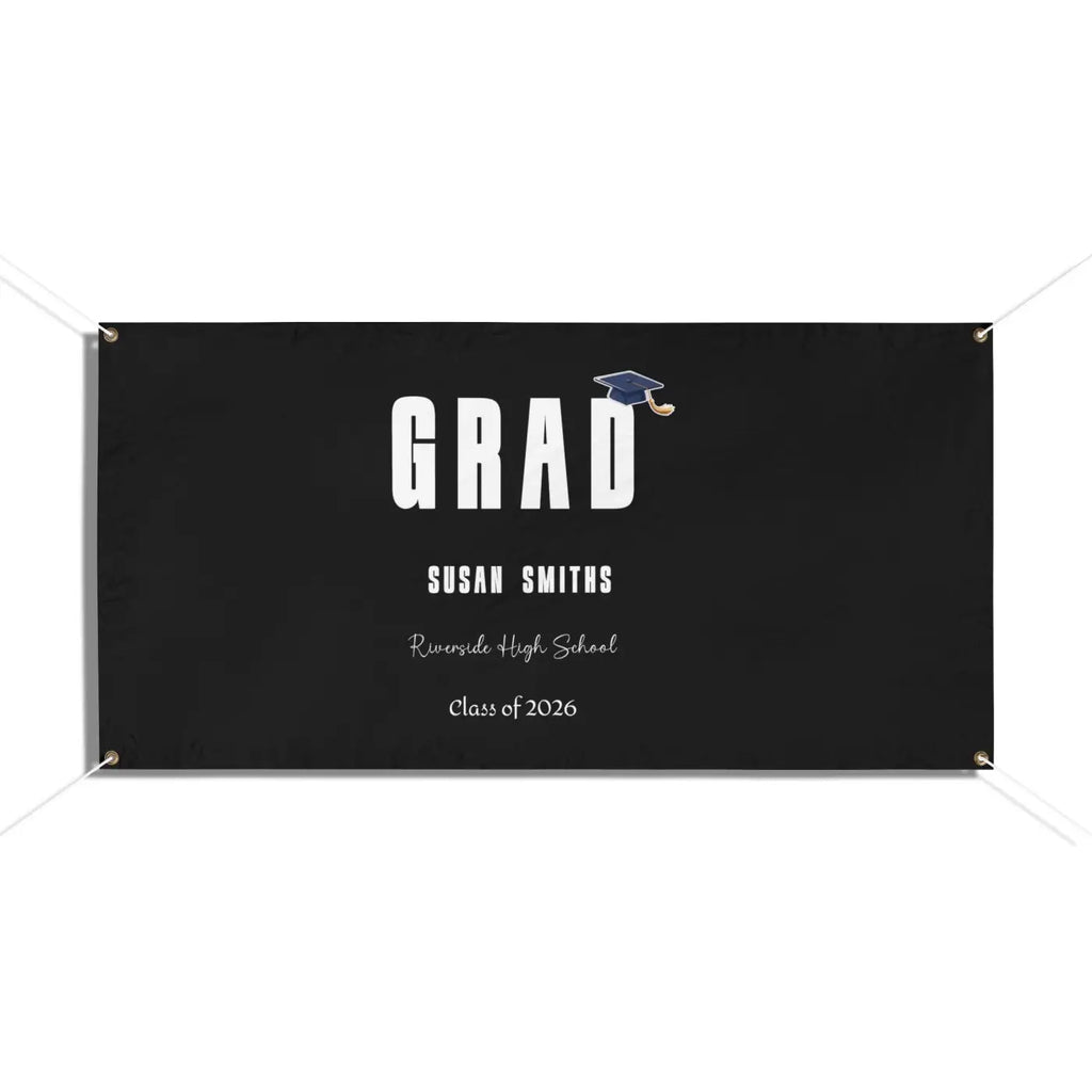 Custom Graduation Vinyl Banner - Grad Party Yard Sign - DipaliZ