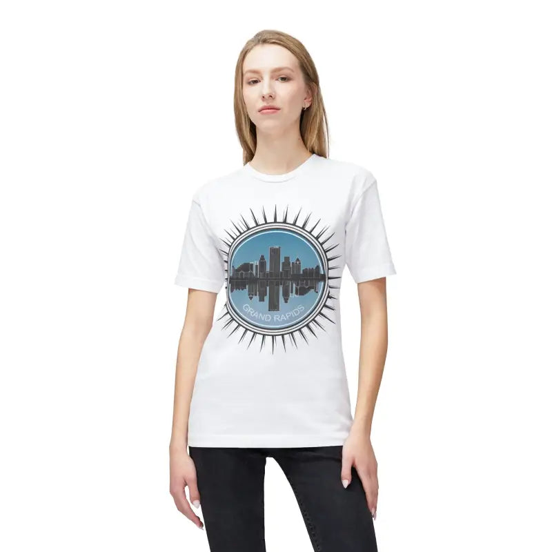 Grand Rapids Skyline T-Shirt - Premium Quality Cotton - DipaliZ