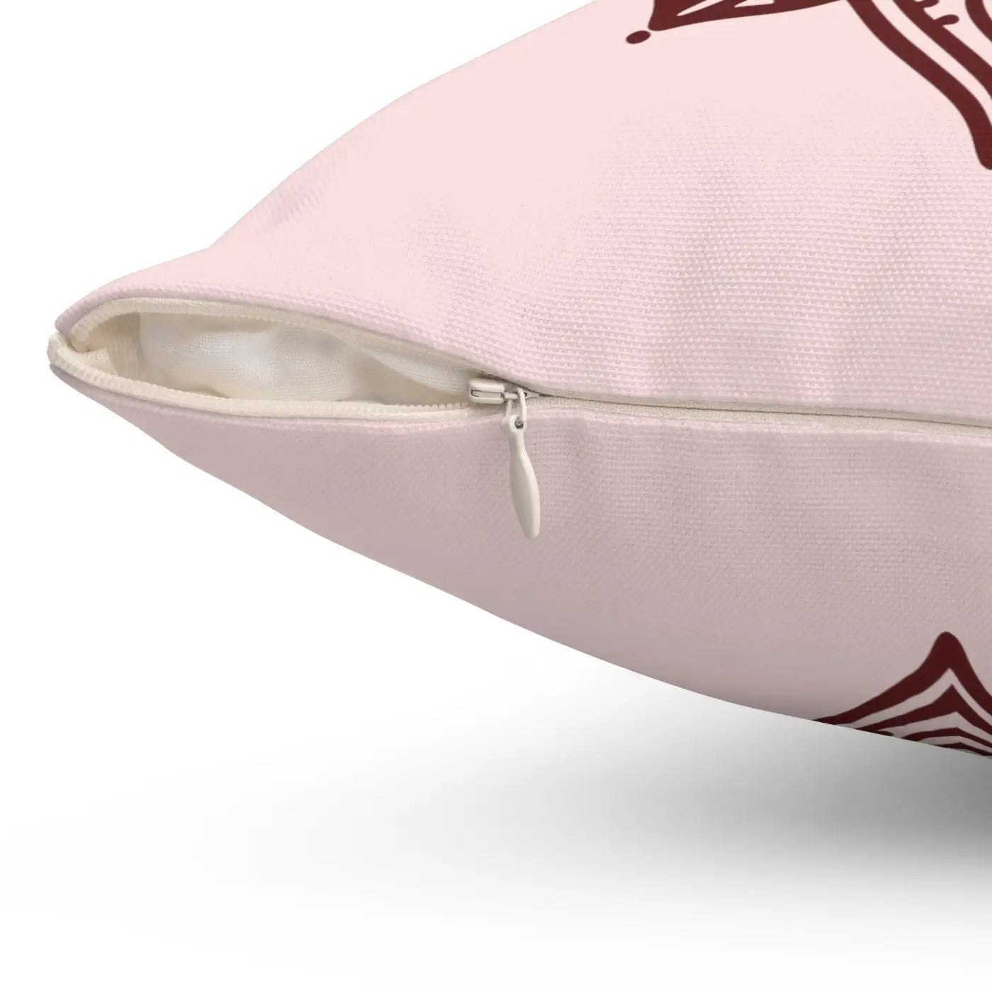 Graphic Lotus Flower Polyester Square Pillow - Mandala - DipaliZ