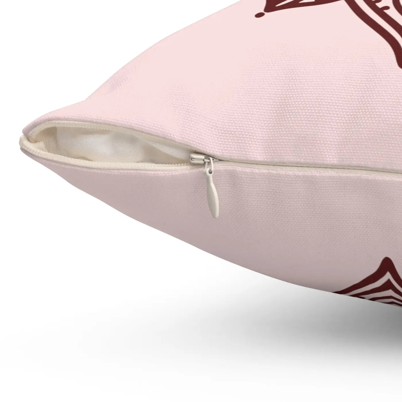 Graphic Lotus Flower Polyester Square Pillow - Mandala - DipaliZ
