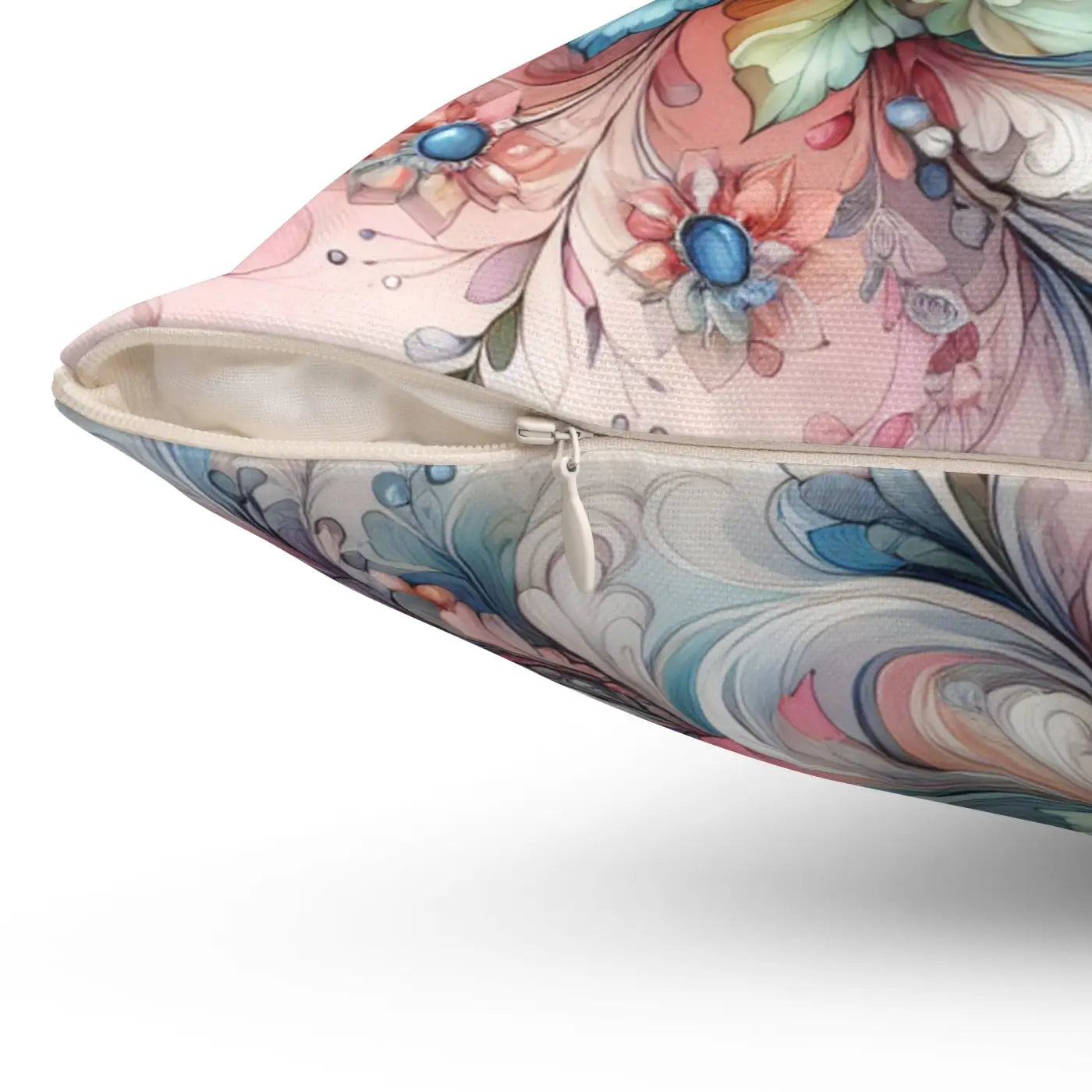 Floral Throw Pillow - Spun Polyester Square - DipaliZ