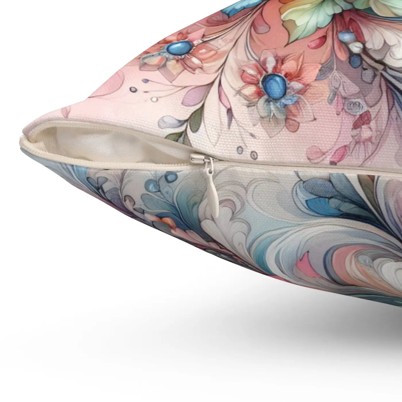 Floral Throw Pillow - Spun Polyester Square - DipaliZ