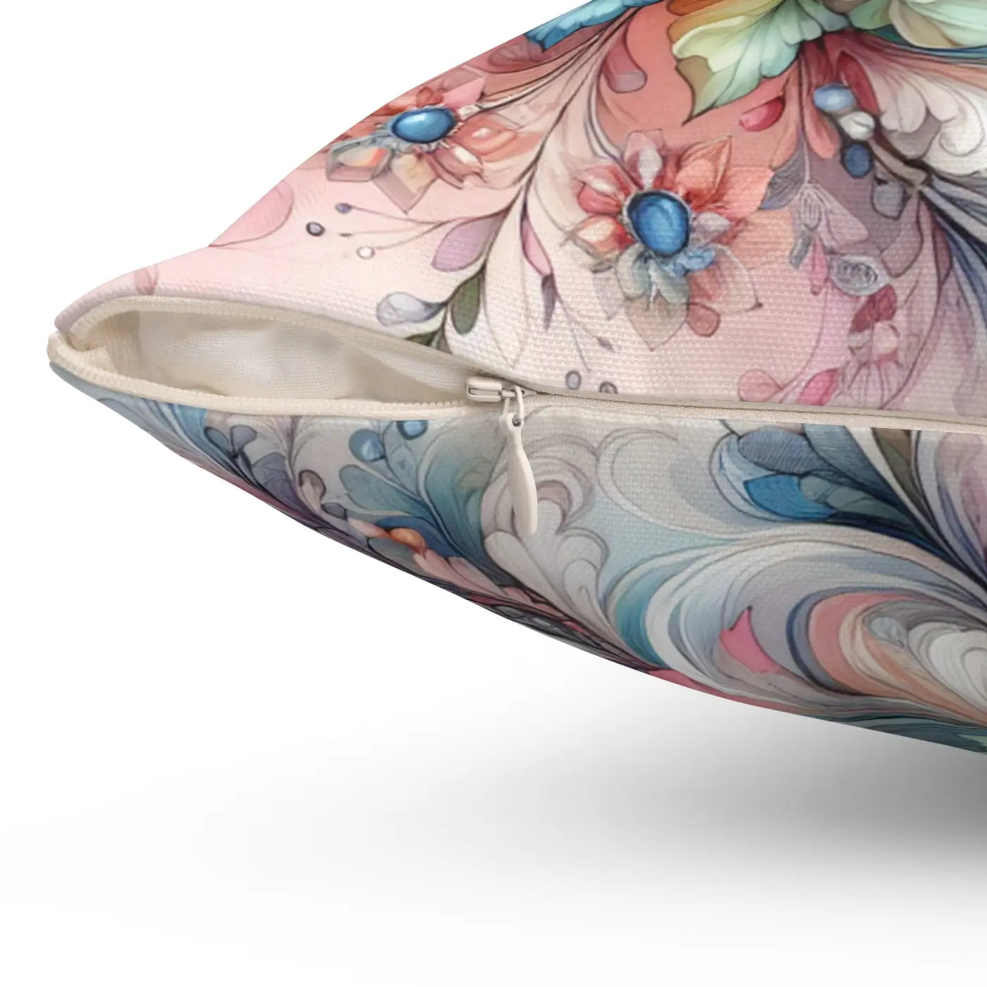 Floral Throw Pillow - Spun Polyester Square - DipaliZ